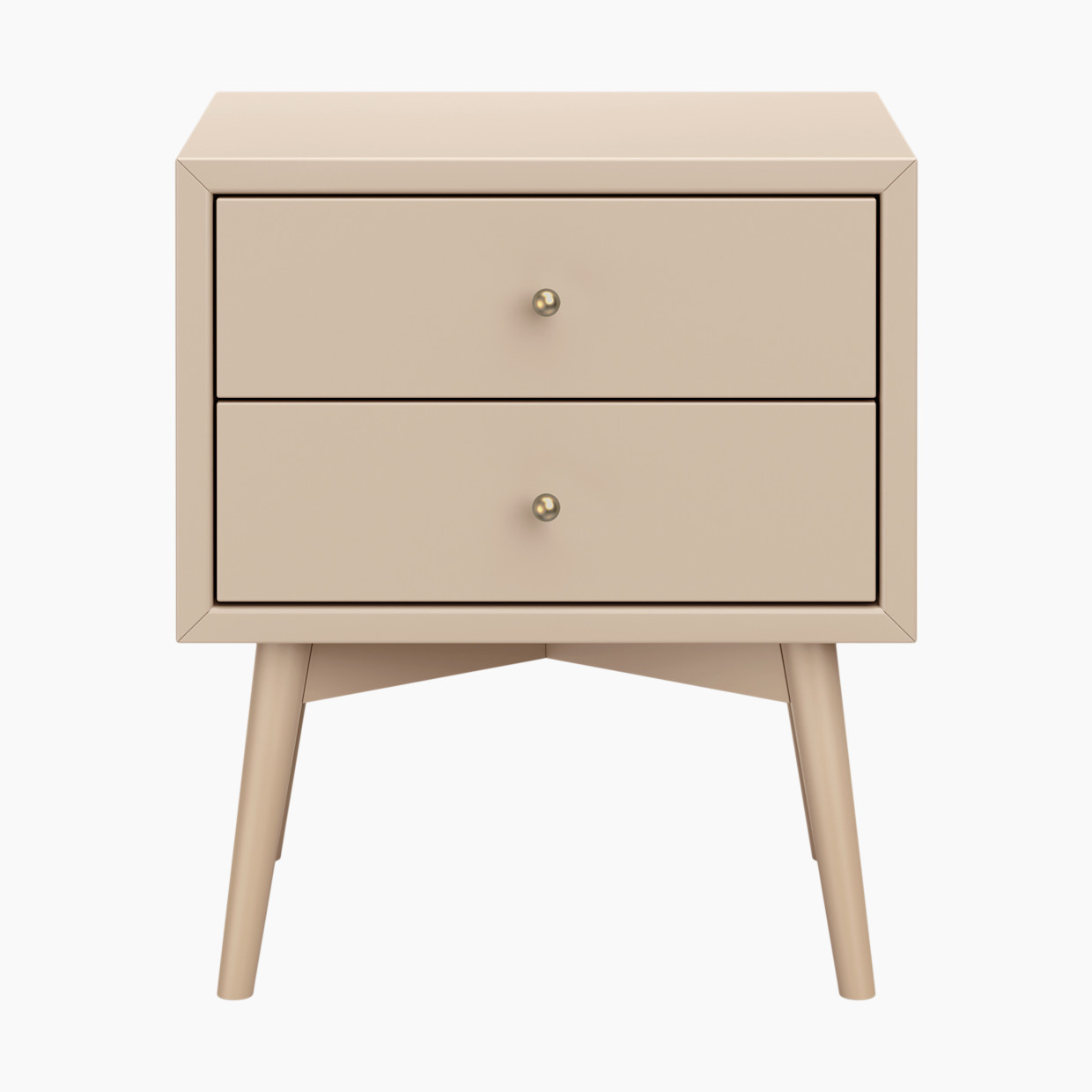 babyletto Palma Assembled Nightstand - Taupe.
