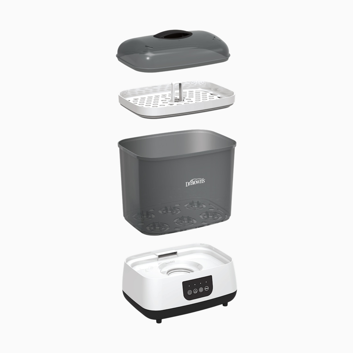 Dr. Brown's Bottle Sterilizer and Dryer - White/Black.