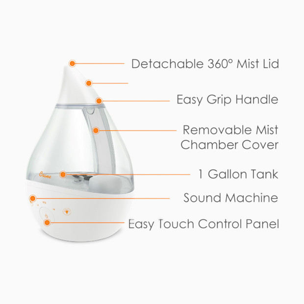 Crane 4-in-1 Cool-Mist Humidifier with Sound Machine - 1 Gallon.