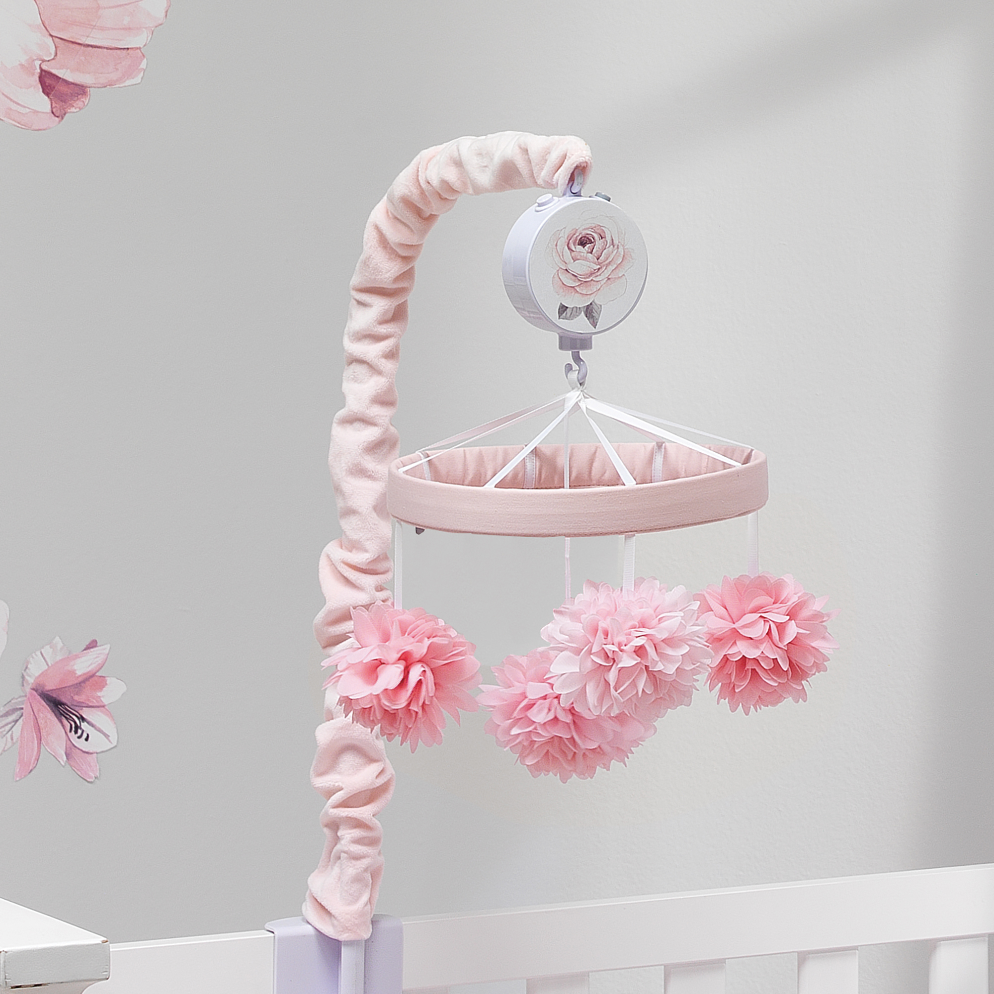Lambs & Ivy Musical Baby Crib Mobile - Botanical.