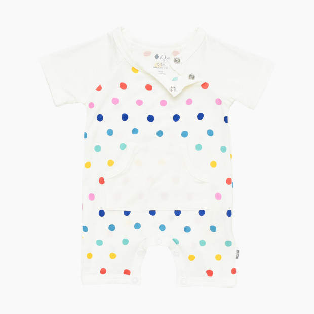Kyte Baby Rainbow Short All - Polka Dot, 3-6 Months.