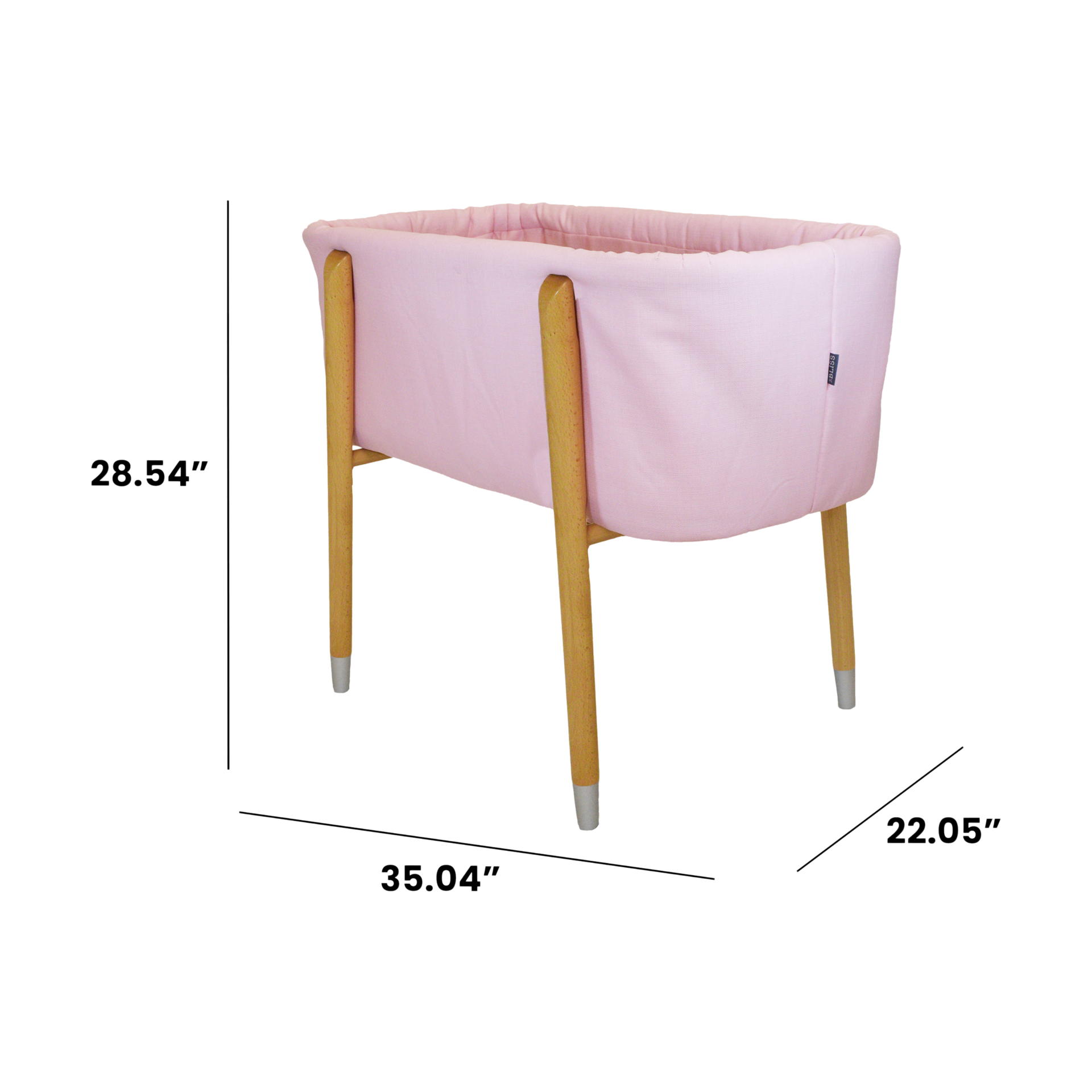 TruBliss Sova Bassinet - Precious Pink.