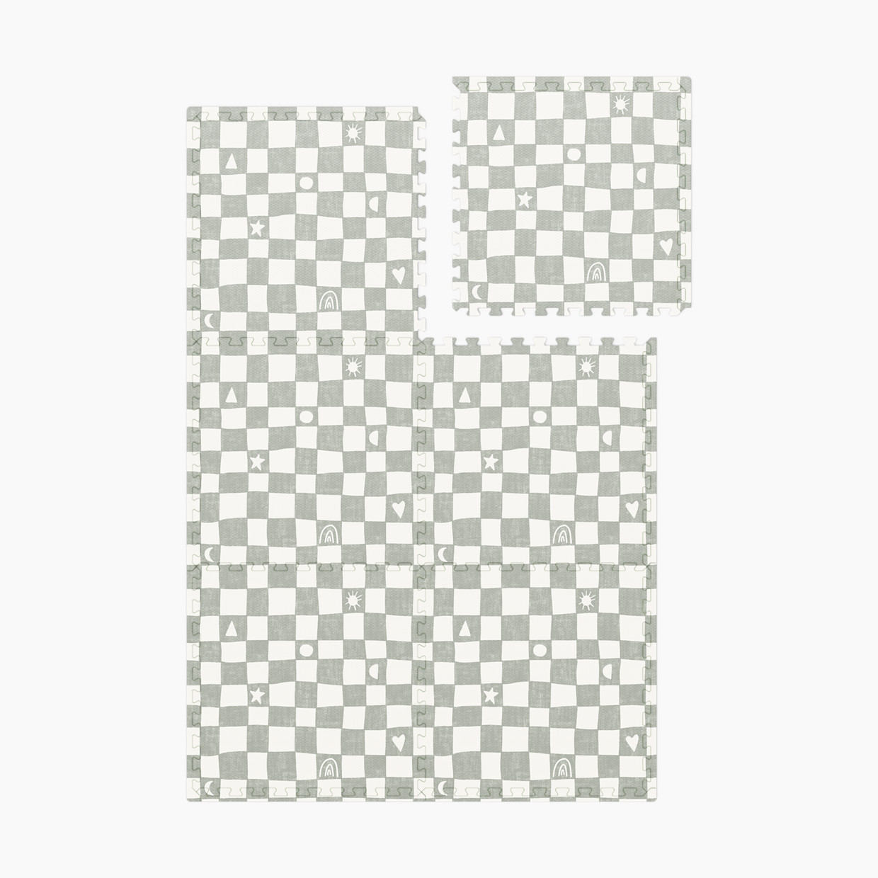 Lalo Play Mat l Checkered Collection - Sage Checkered.