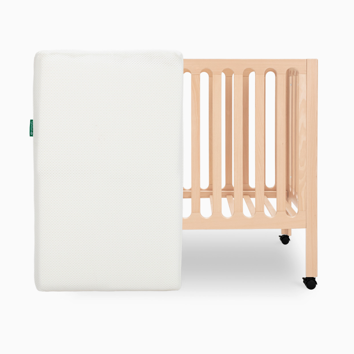 Newton Baby Galileo Mini Crib & Newton Mini Crib Mattress - Natural.