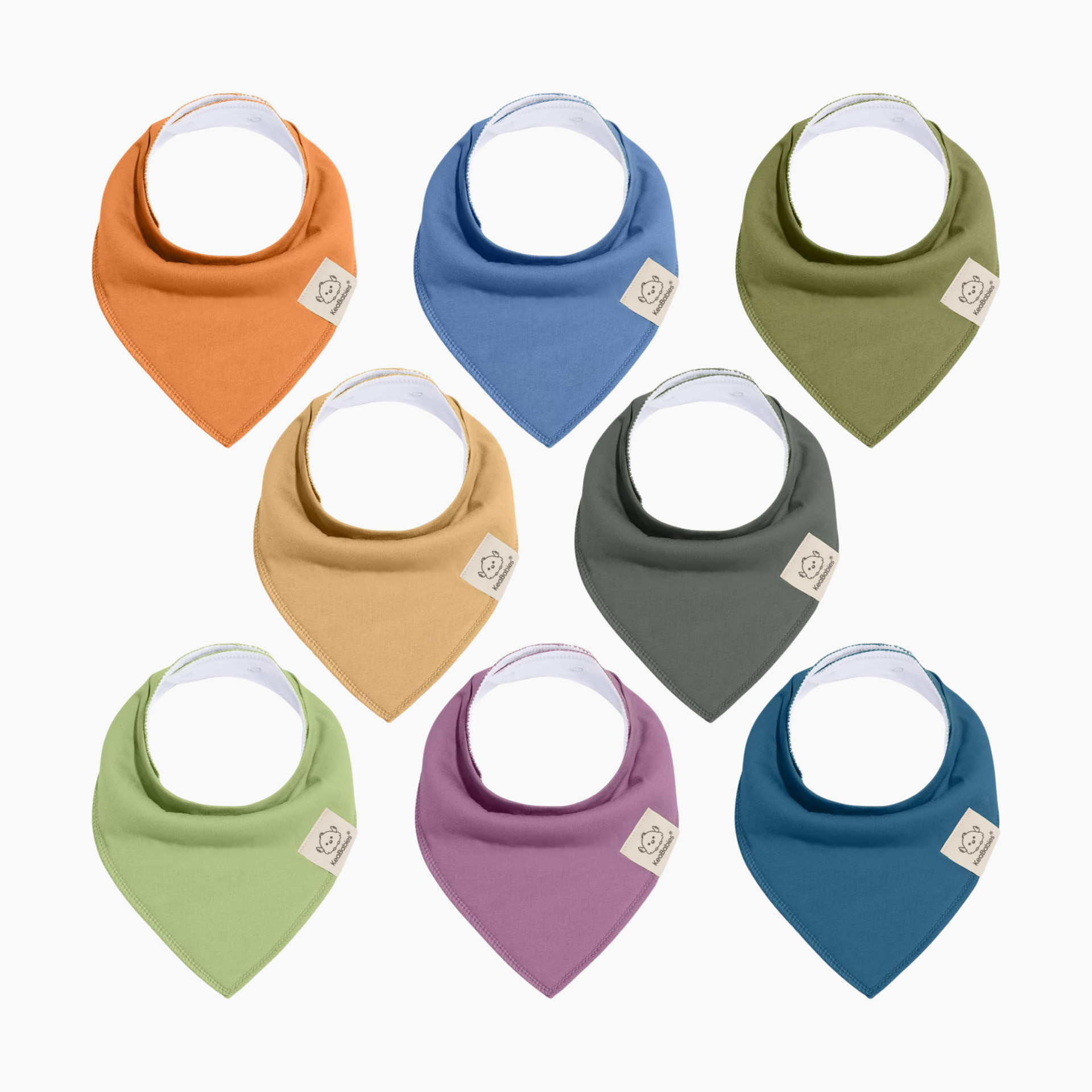 Organic Cotton Baby Drool Bibs, Toddler Teething Bibs 8-Pack – KeaBabies