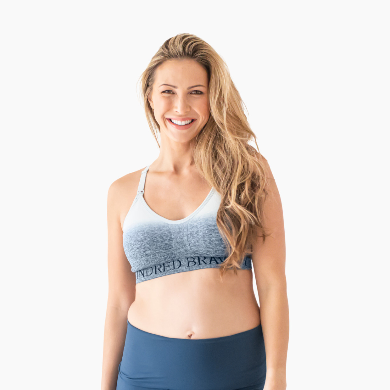 Kindred Bravely Sublime Support Low Impact Nursing & Maternity Sports Bra - Ombre Storm, Large.
