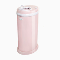 Ubbi Steel Diaper Pail, Odor Locking, No Special Bag Required, Award-Winning, Registry Must-Have, Blush Pink