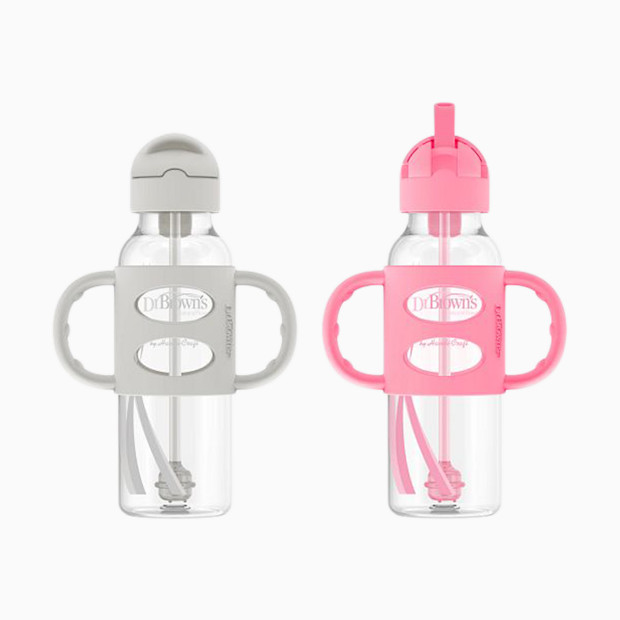 Dr. Brown's Narrow SIPPY STRAW Bottle 3/Silicone Handles.