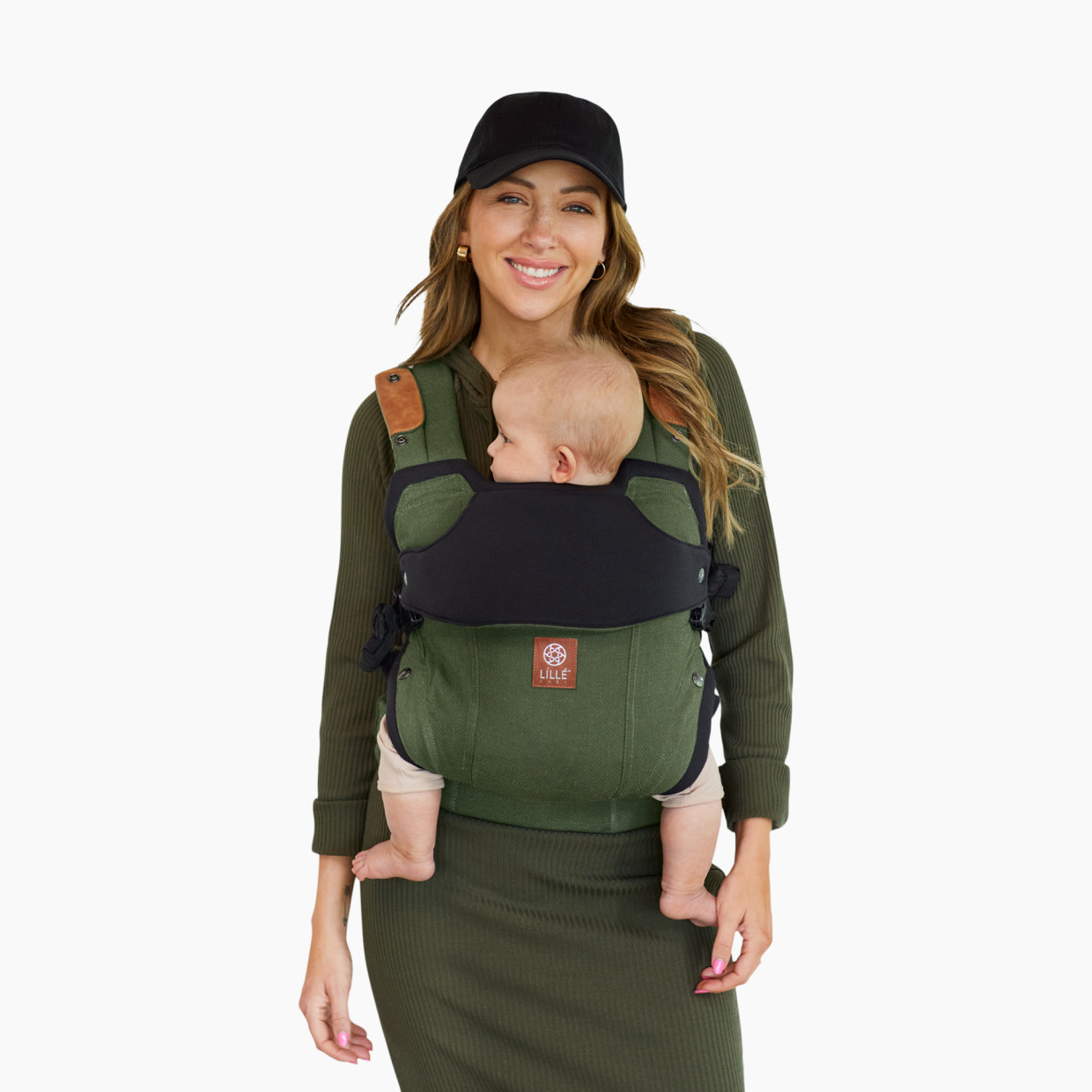 lillebaby Elevate 6-in-1 Carrier w/ Tote & Infant Pillow - Olive.