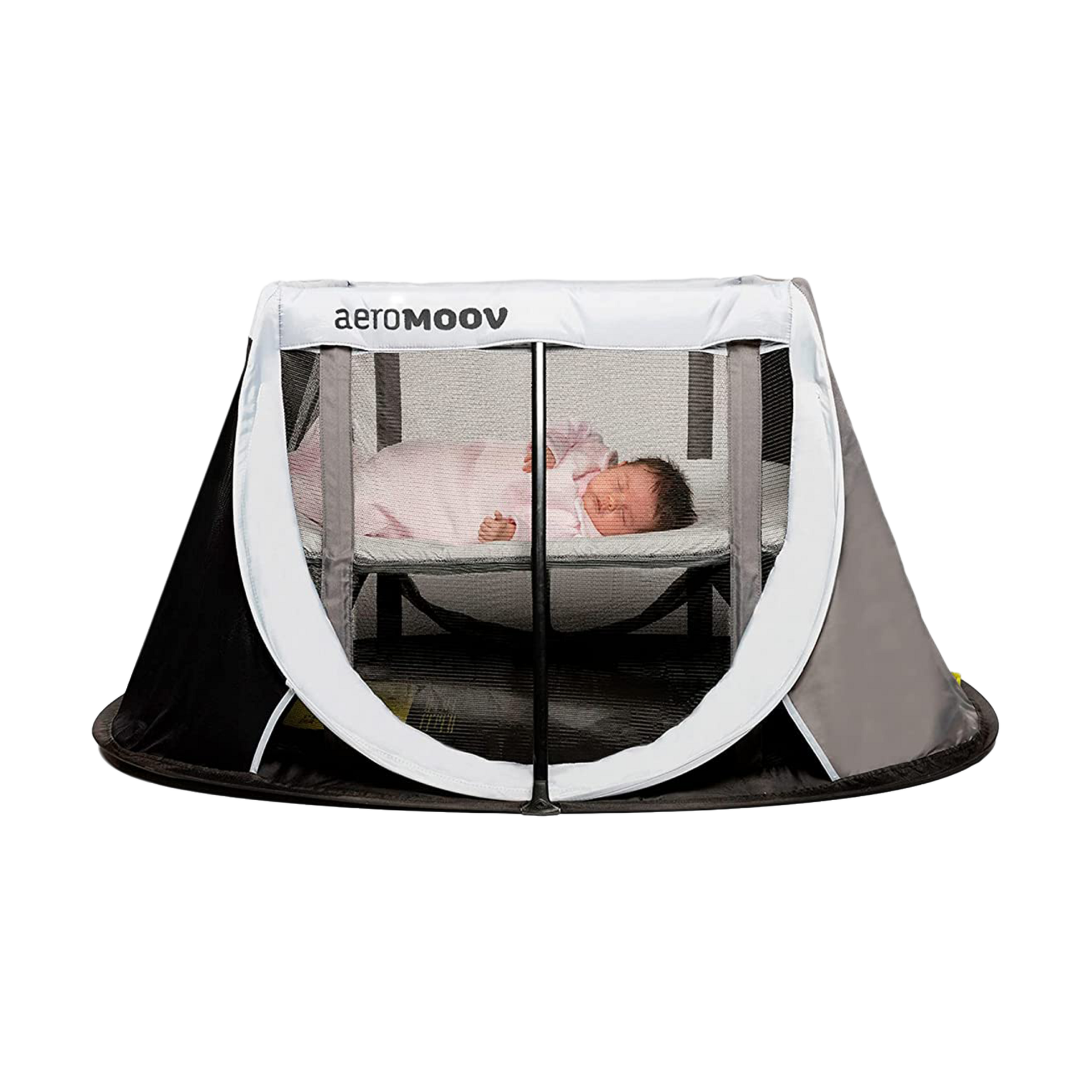 white travel cot