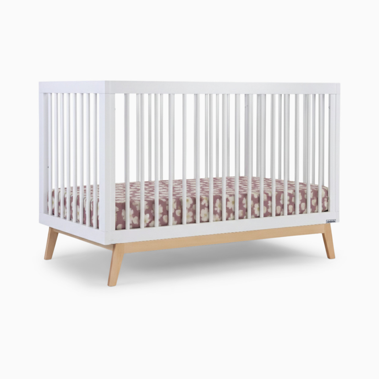 dadada Soho 3-in-1 Convertible Crib - White/Natural.