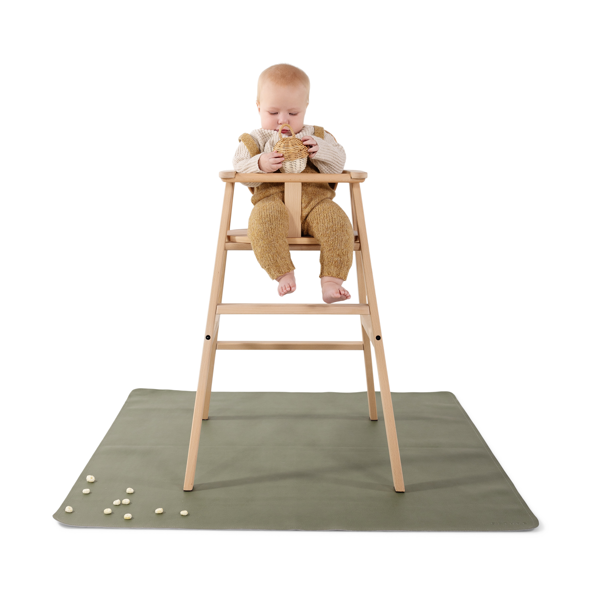 Gathre Easy Clean High Chair & Play Mat Thyme Babylist Shop
