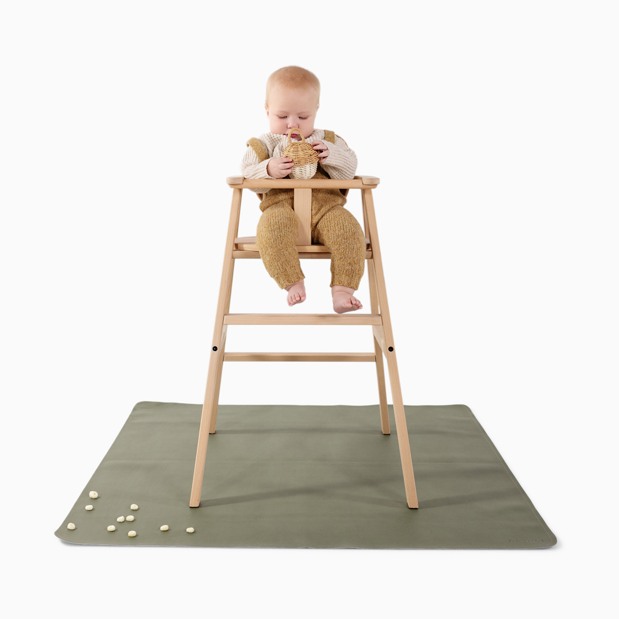 Gathre Easy Clean High Chair & Play Mat - Thyme.