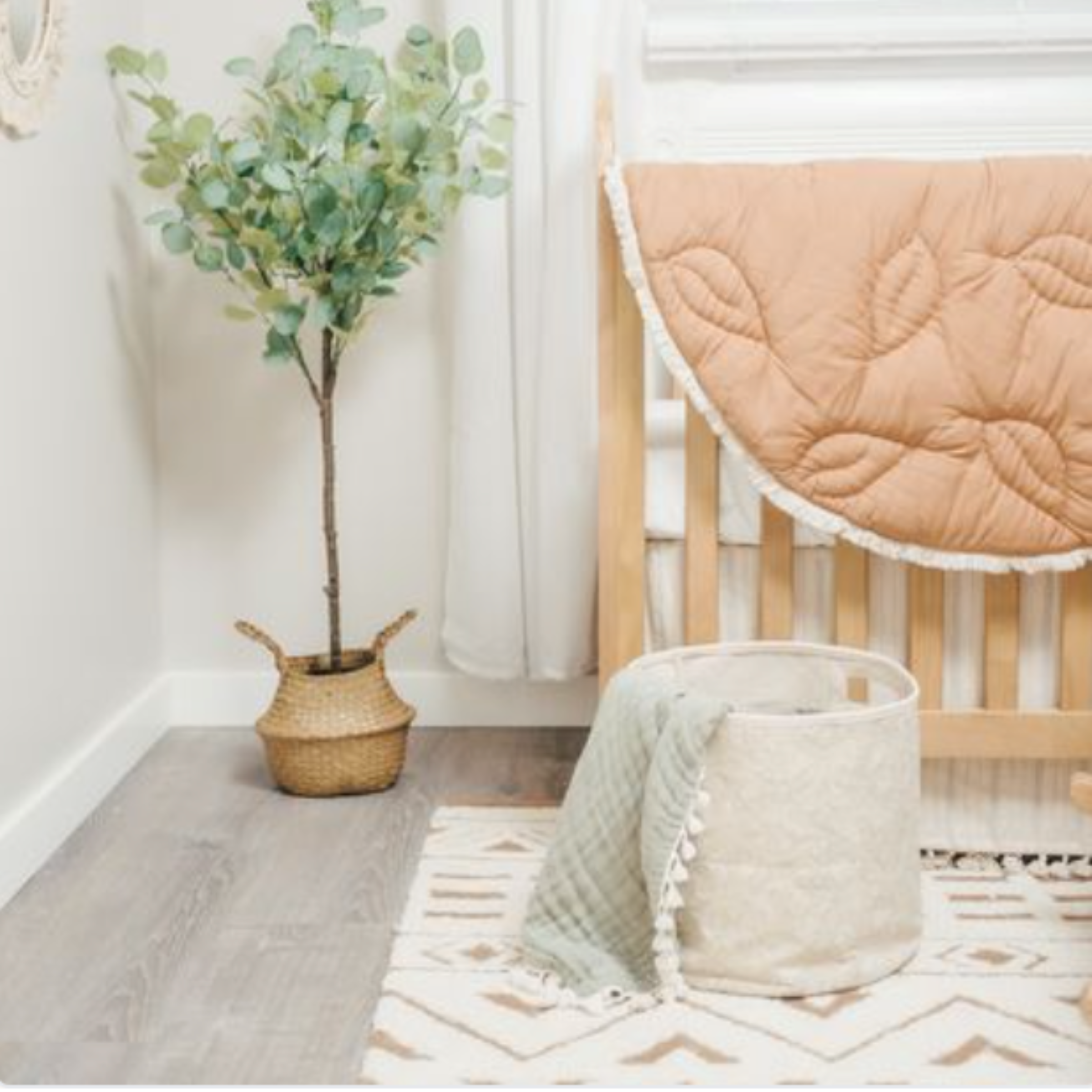 Crane Baby Cotton Canvas Storage Bin Willow Babylist Shop