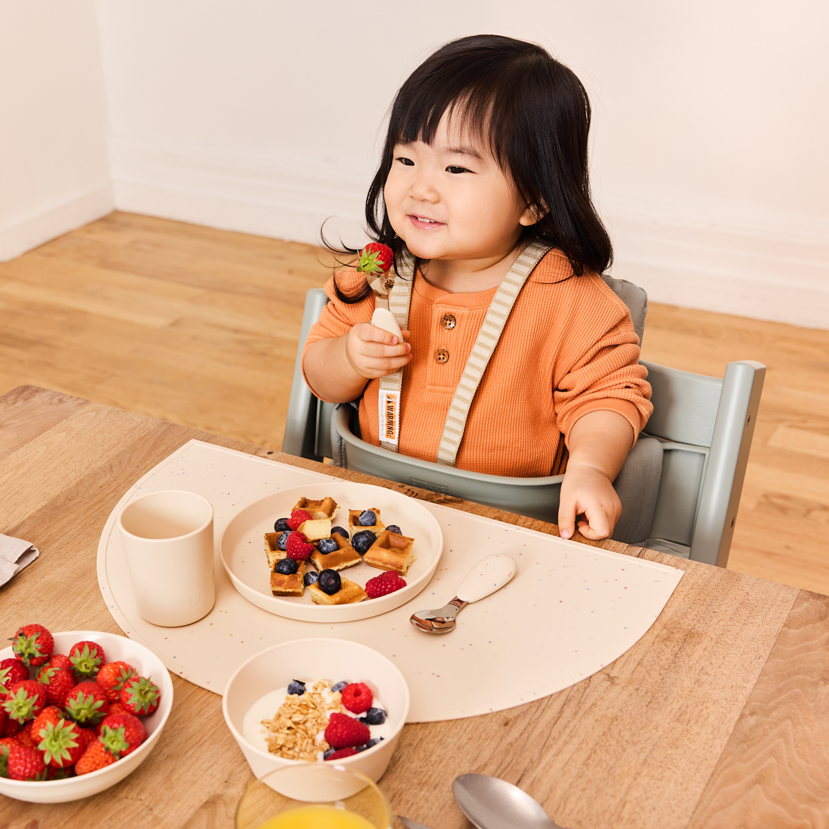 AEIOU Toddler Tableware Gift Set Oat Babylist Shop