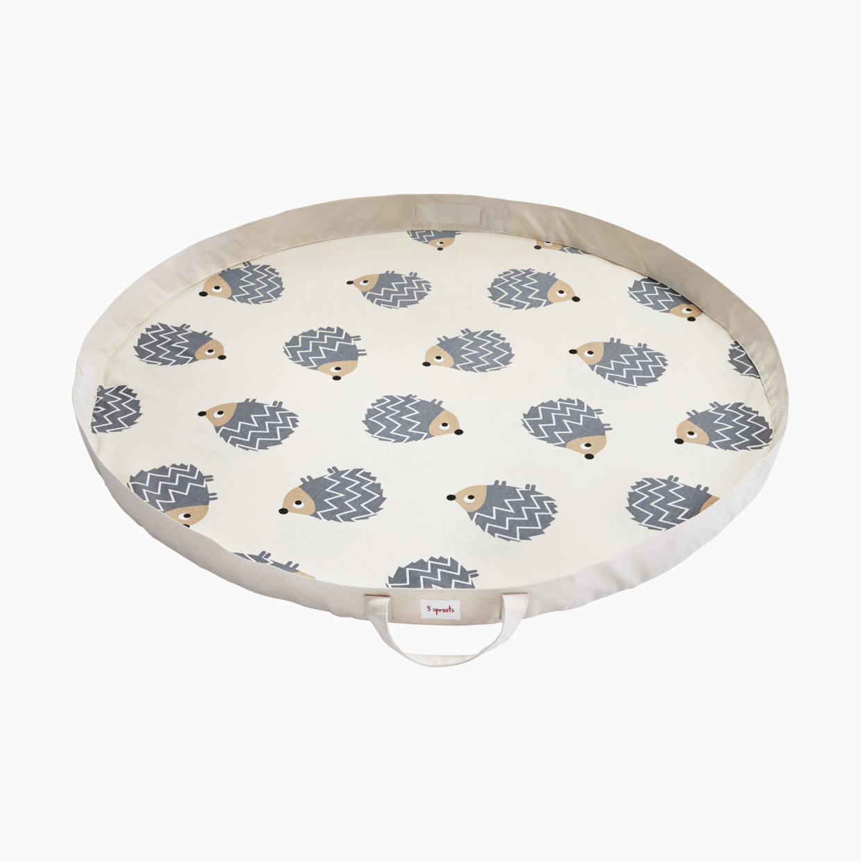 3 Sprouts Play Mat - Grey Hedgehog.