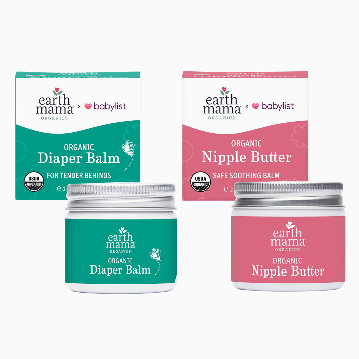 Earth Mama Earth Mama x Babylist Diaper Balm & Nipple Butter Bundle.