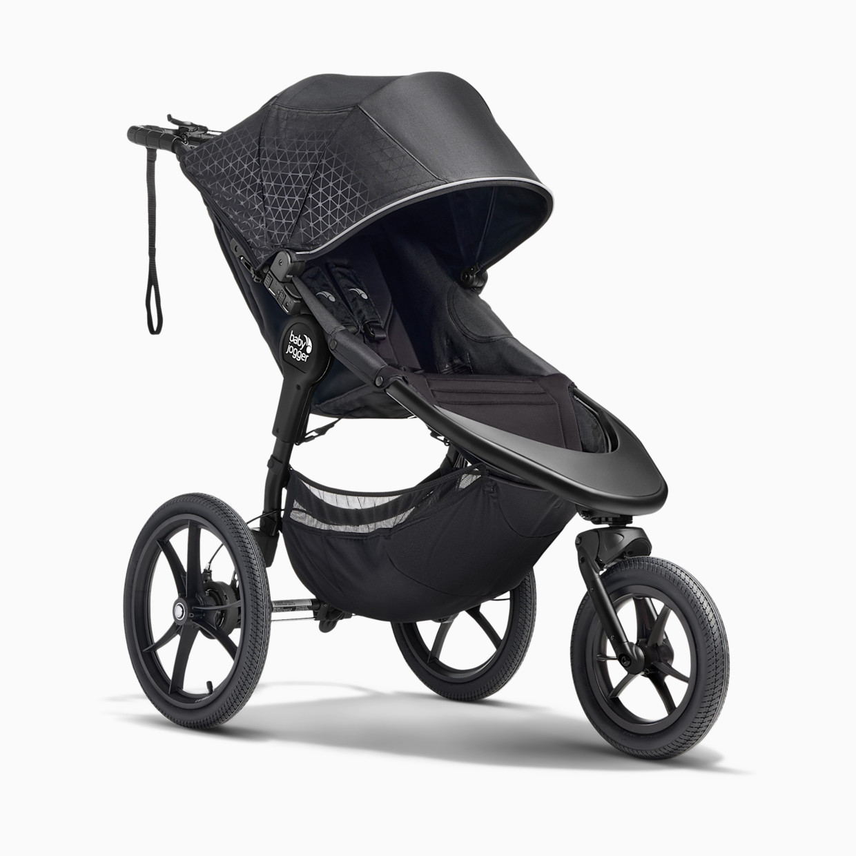 Baby Jogger Summit X3 Single Jogging Stroller - Midnight Black.