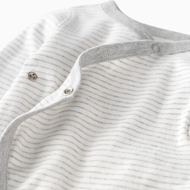 Little Planet Organic Cotton Wrap Sleep & Play Pajamas in Stripes.