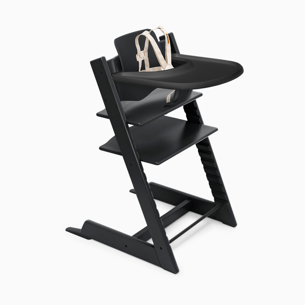 Stokke Tripp Trapp High Chair² + Tray Bundle - Black/Black.