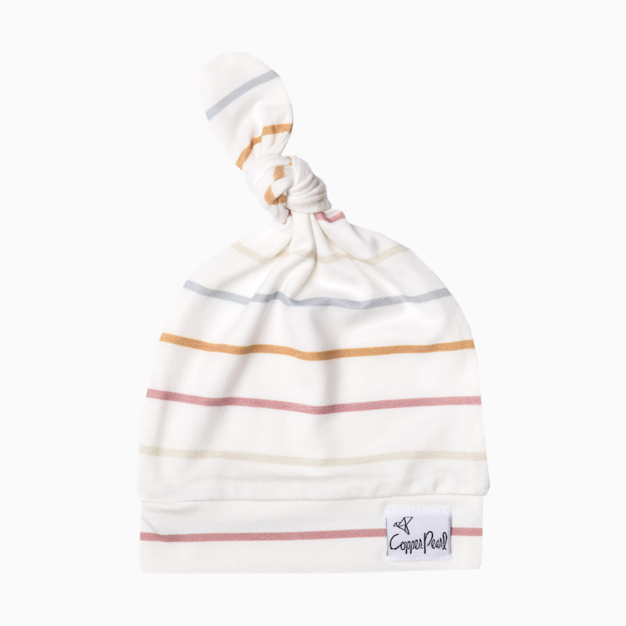 Copper Pearl Printed Top Knot Hat - Piper.