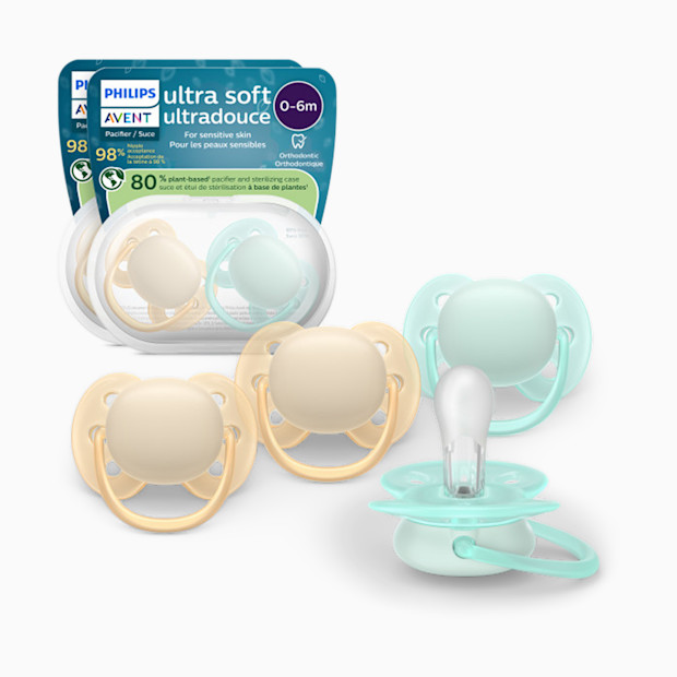 Philips Avent Ultra Soft Pacifier 0-6M (4 Pack).