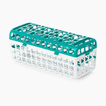 OXO Tot Dishwasher Basket for Bottle Parts & Accessories, Teal, 1 Count (Pack of 1)