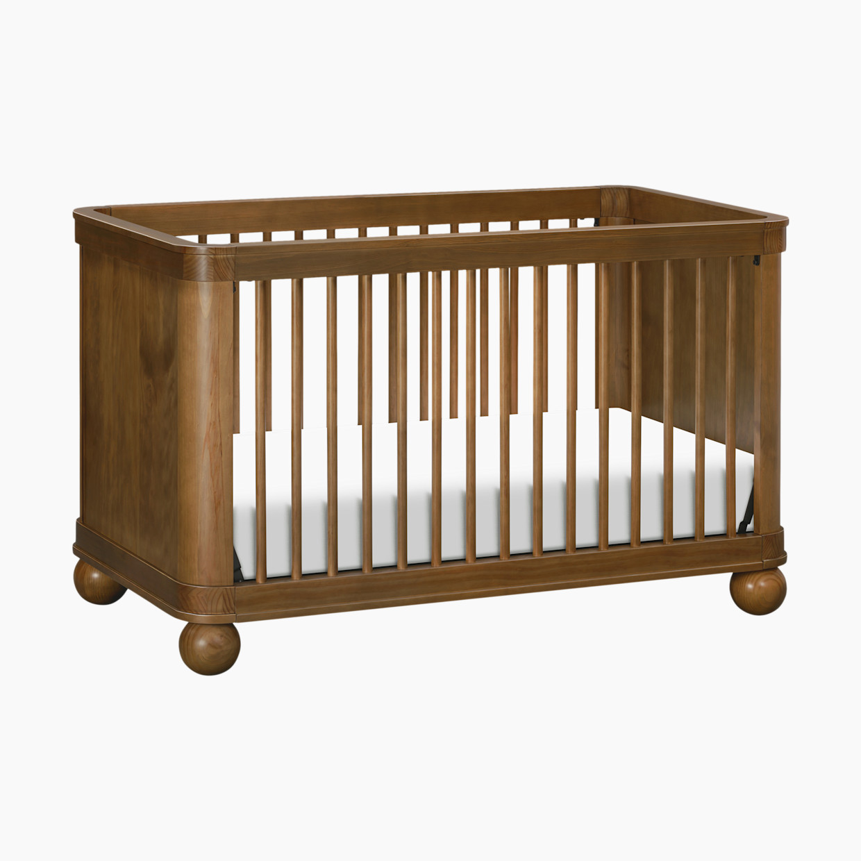 babyletto Crosby 3-in-1 Convertible Crib - Natural Walnut.