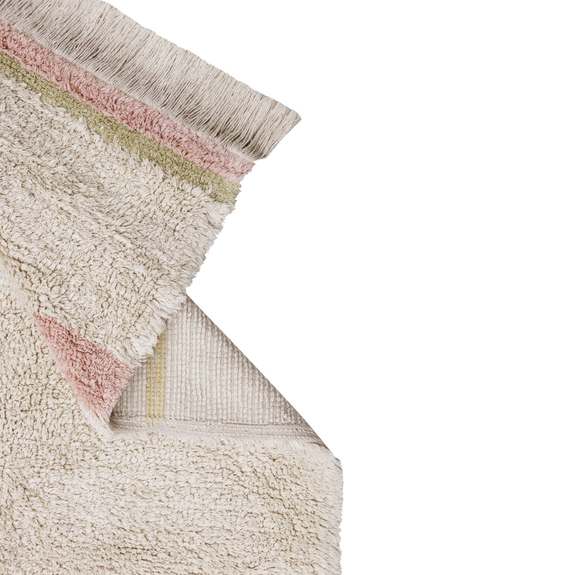 Lorena Canals Lanes Washable Rug - Vintage Nude, 4' 7" X 6' 7".