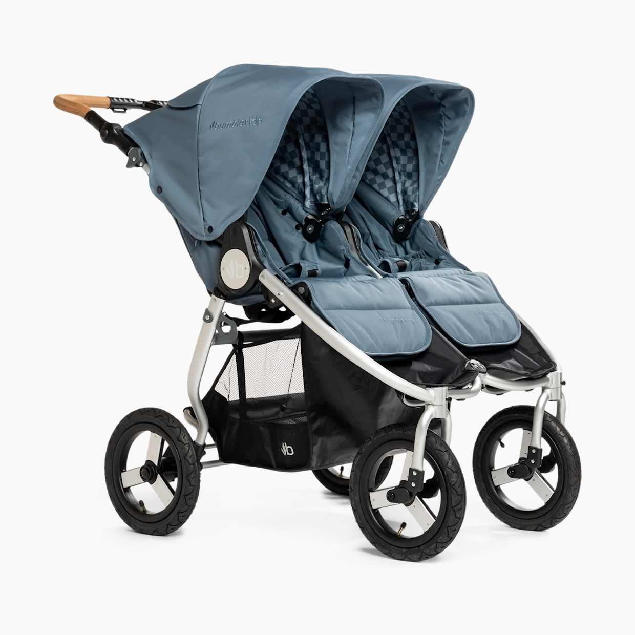 Bumbleride Indie Twin Double Jogging Stroller - Ocean Blue.