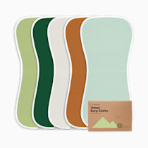 KeaBabies 5-Pack Organic Burp Cloths Baby Girl, Boy - Extra Large, Absorbent Baby Burp Cloths, Soft Burping Cloths for Babies, Newborn Burp Clothes, Cotton Burp Rags, Thick Burp Cloth (Eclipse/Quin)