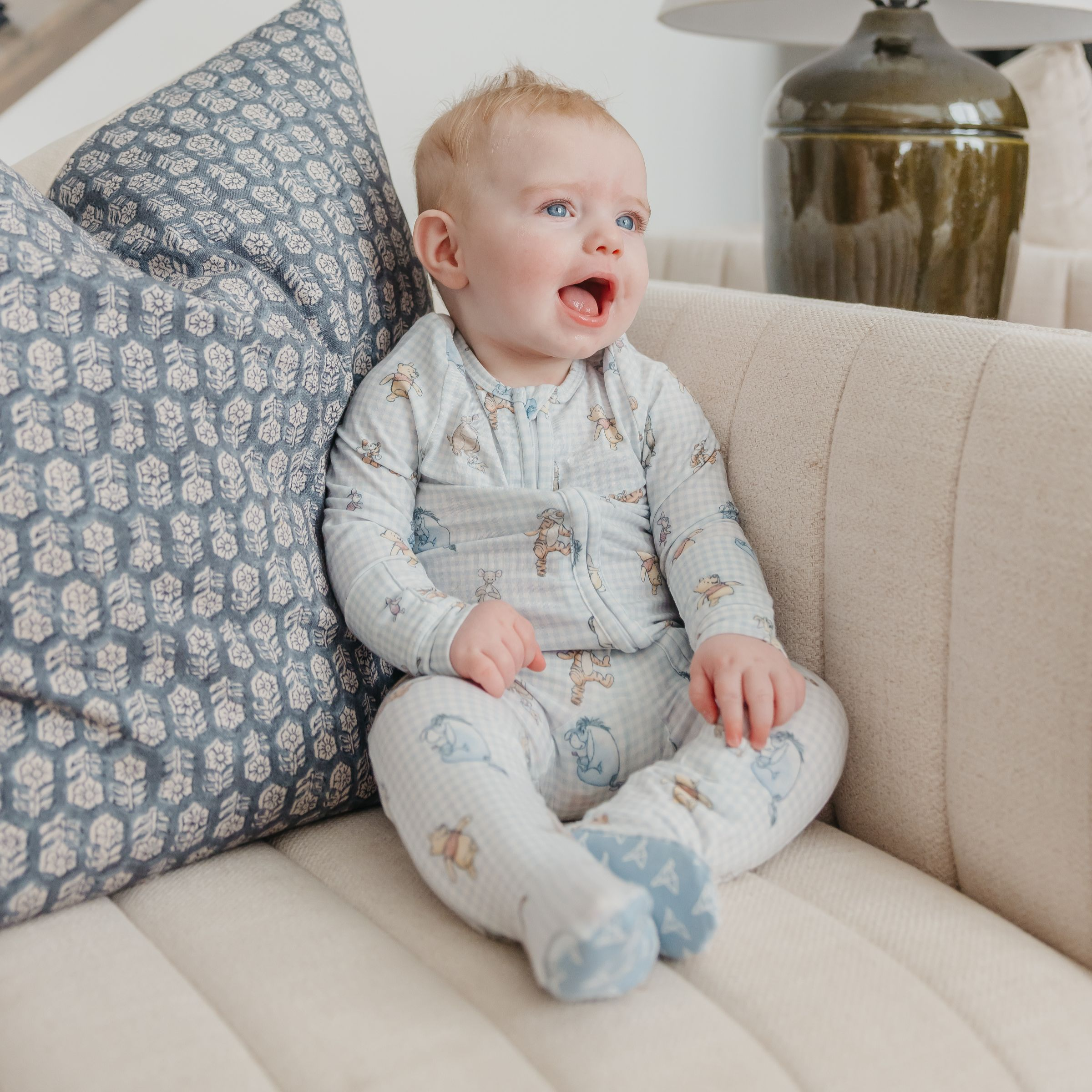 Copper Pearl Zip-up Footie - Winnie The Pooh & Friends, 0-3 M.