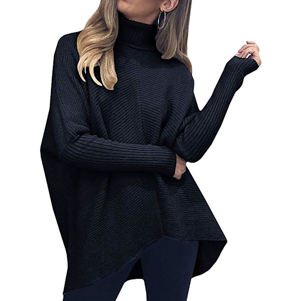 ANRABESS Womens Turtleneck Oversized Sweater.