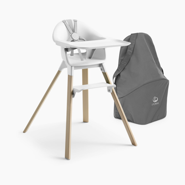 Stokke Clikk High Chair & Travel Bag Bundle - White.