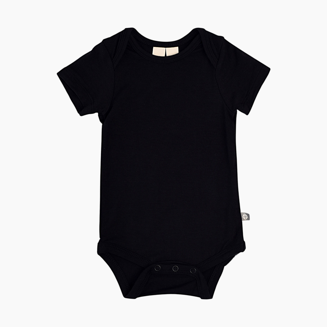 Kyte Baby Short Sleeve Bodysuit - Midnight, 0-3 Months.