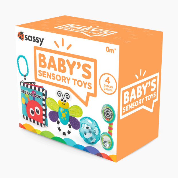 Sassy Baby's Sensory Toys Box Set (4 Toys).