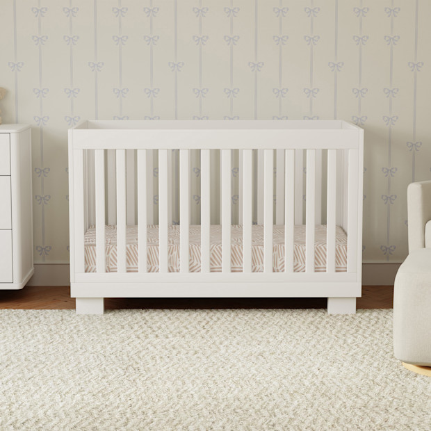 babyletto Modo 3-in-1 Convertible Crib with Toddler Bed Conversion Kit.