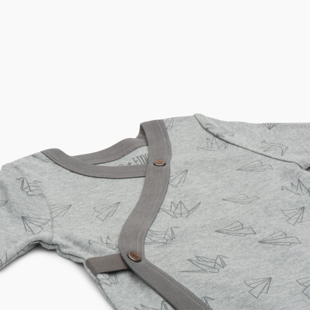 Finn + Emma Long Sleeve Bodysuit - Origami, 0-3 Months.