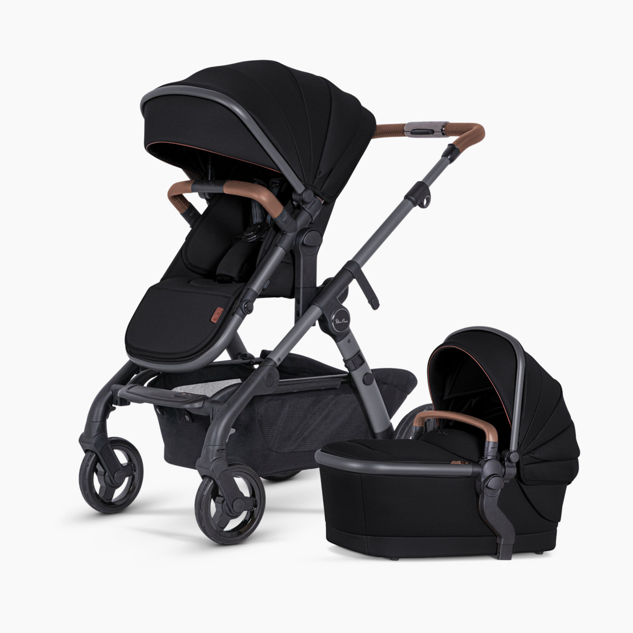 Silver Cross Wave 3 Single to Double Stroller - Licorice.