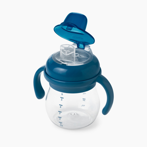 OXO Tot Soft Spout Sippy Cup with Removable Handles - Navy.