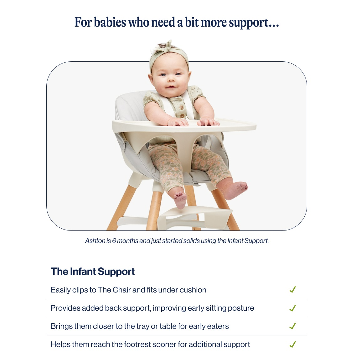 Lalo High Chair + Infant Kit - Licorice.