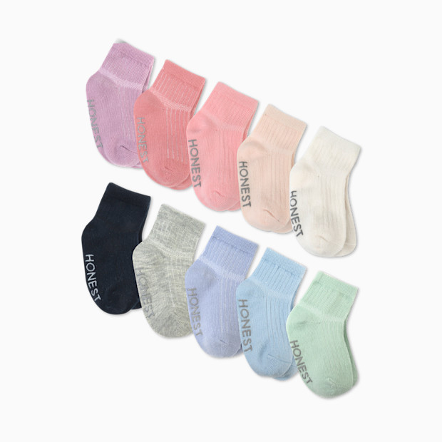 Honest Baby Clothing 10-Pack Cozy Socks.