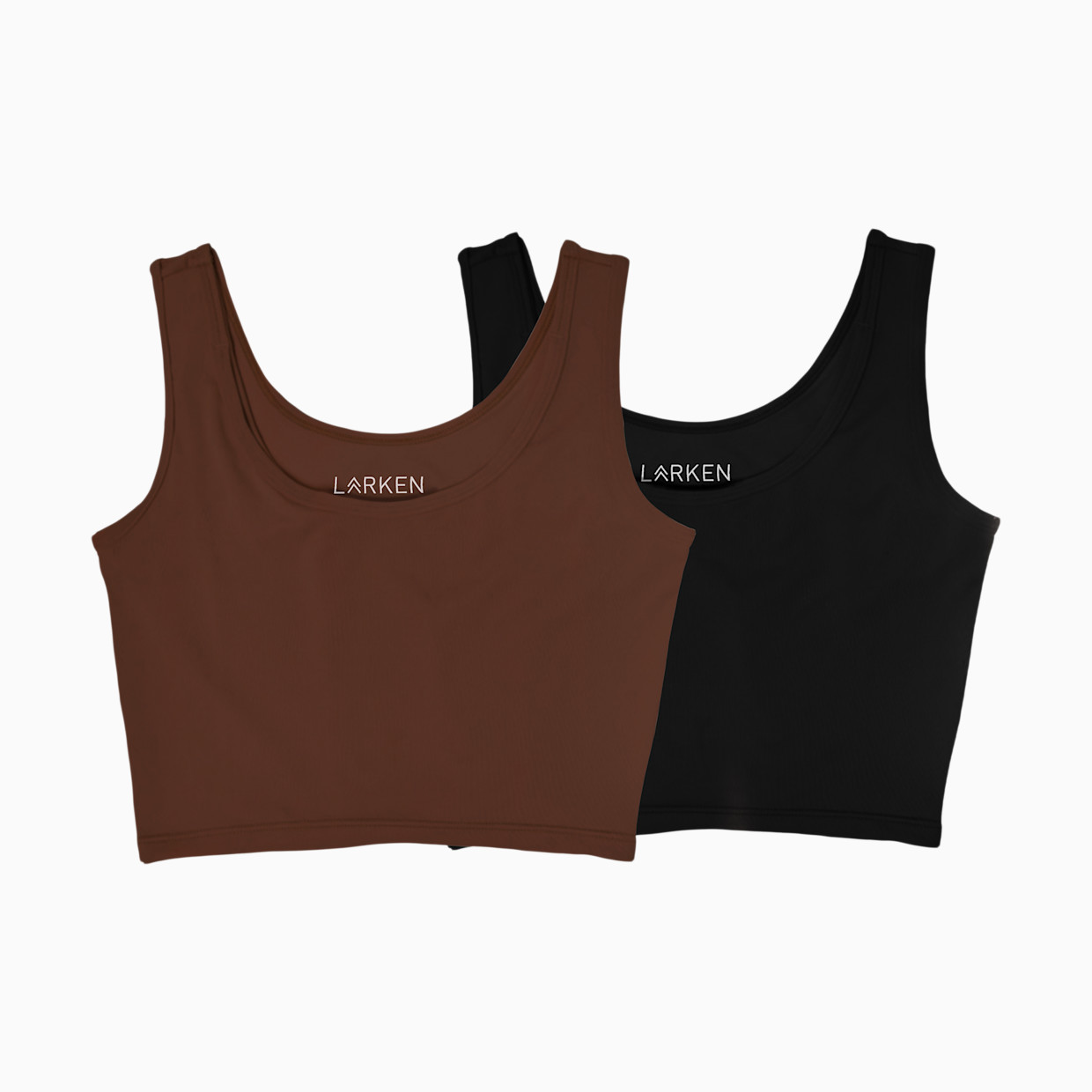 Larken Larken X Nursing + Hands - Free Pumping Bra Bundle (2 pack) - Black, Mocha, XS.