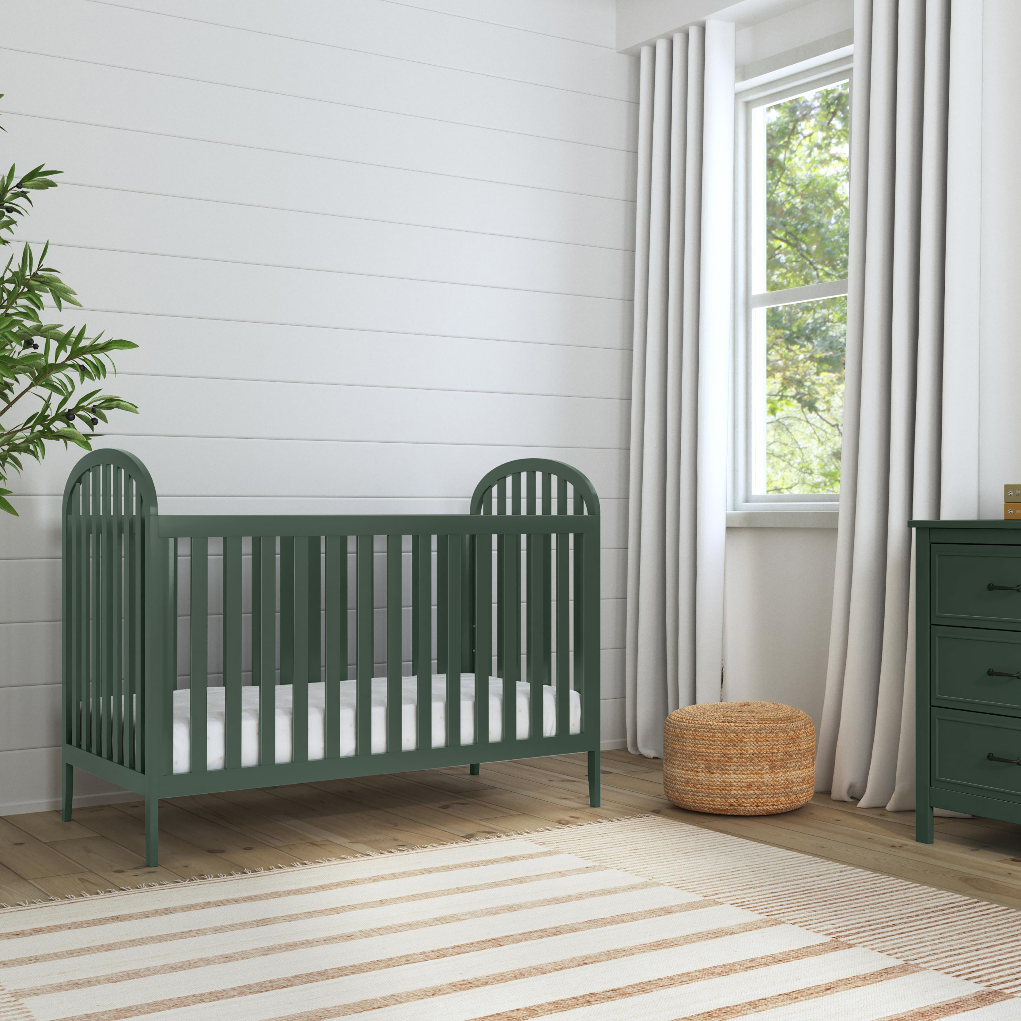 daVinci Beau 3-in-1 Convertible Crib - Forest Green.