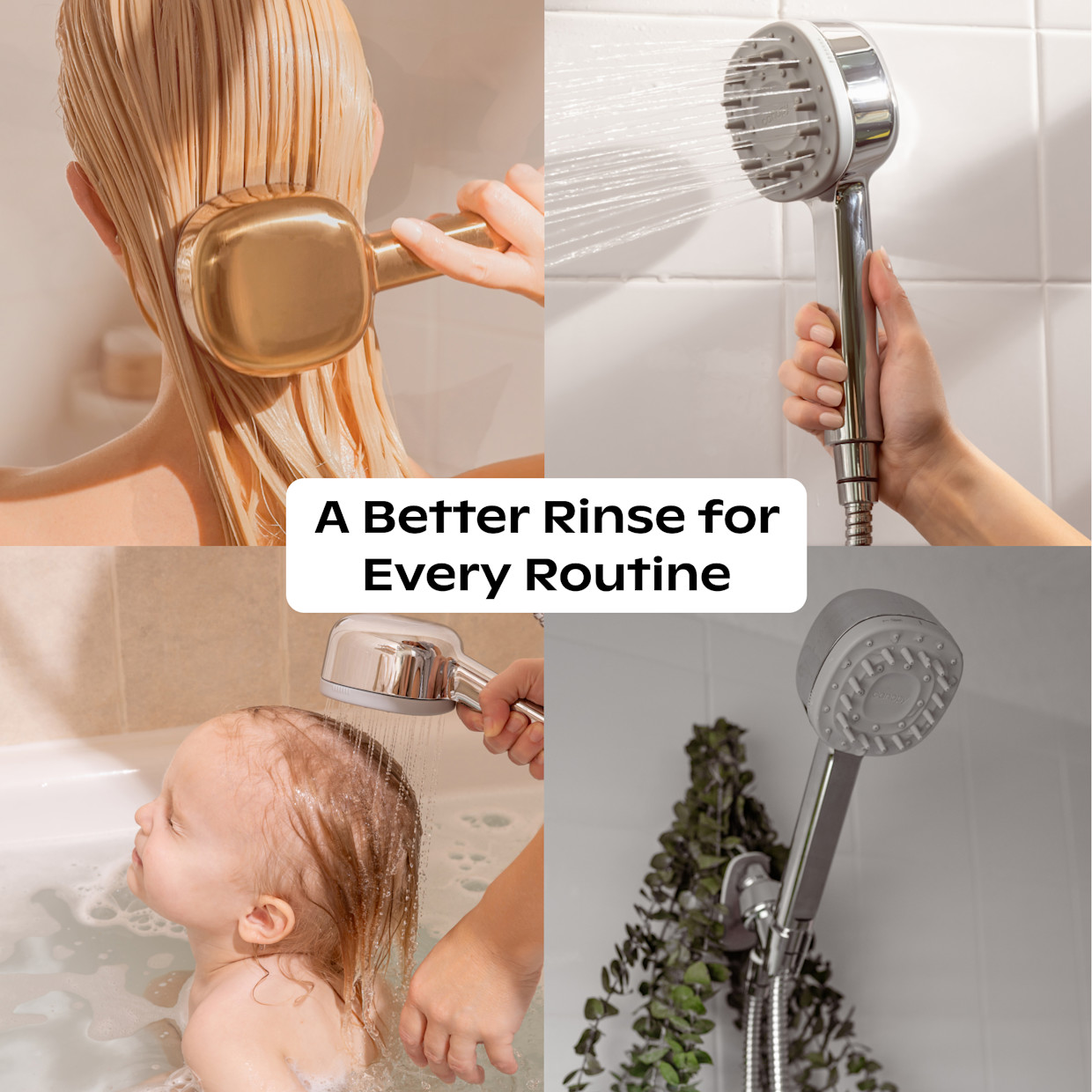 Canopy Handheld Filtered Showerhead - Polished Chrome.