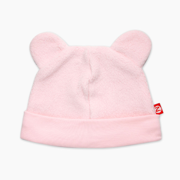 Zutano Cozie Fleece Hat - Baby Pink, 3-6 M.