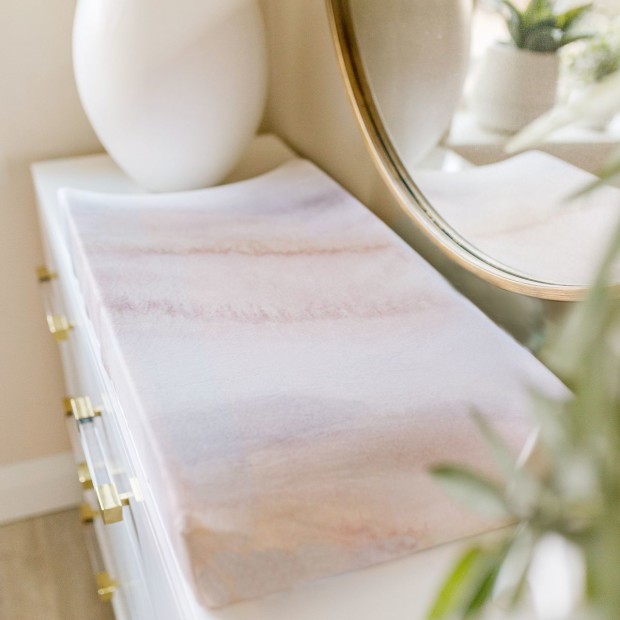 Oilo Studio Jersey Changing Pad Cover - Sandstone.
