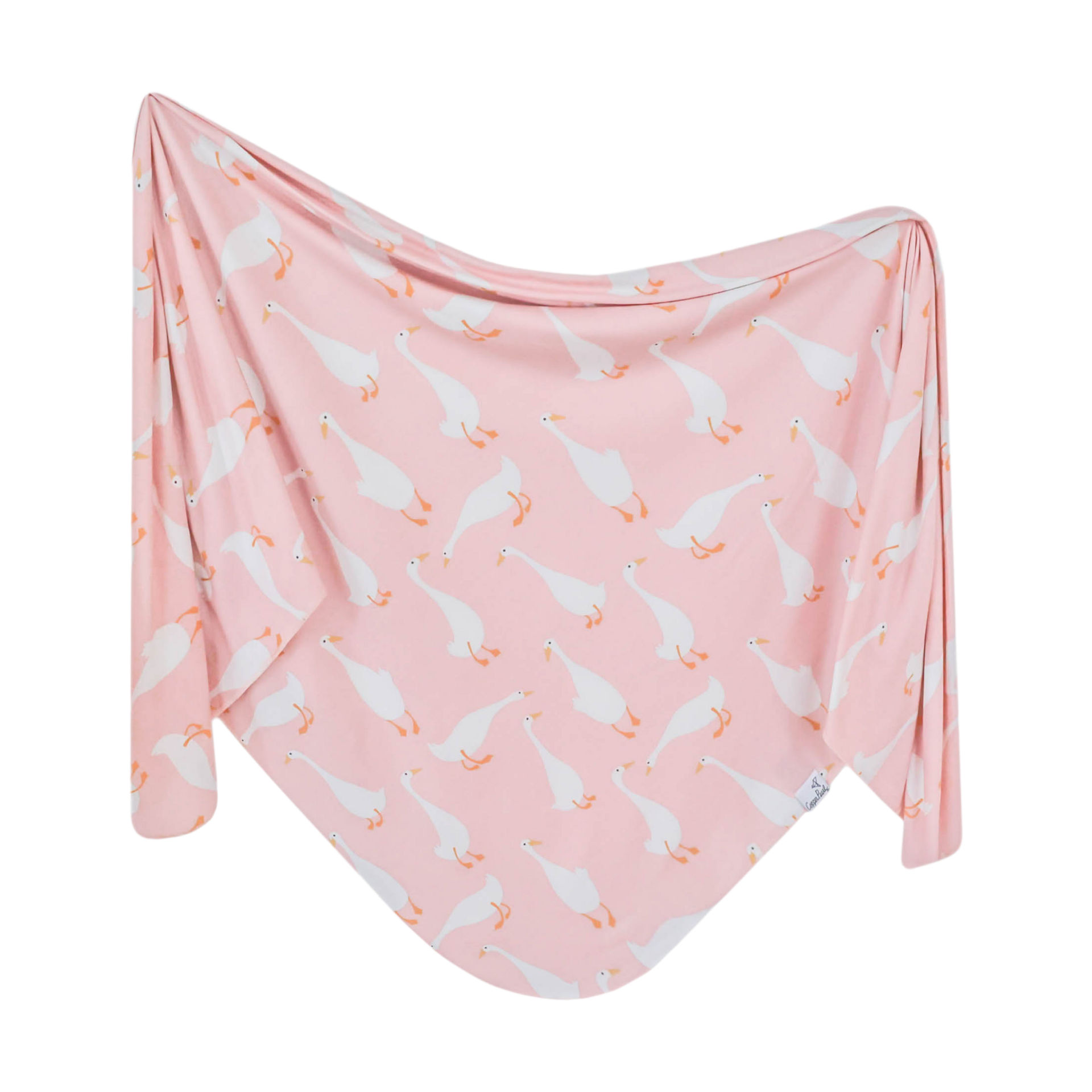 Copper Pearl Baby Swaddle Blanket - Premium Knit Baby Blanket, Large Soft Stretchy Receiving Blankets for Baby Girl, Swaddles for Newborn, Infant, and Toddler (Goosie)