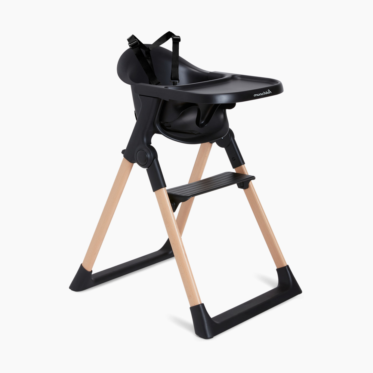 Munchkin Float Easy Clean Foldable High Chair - Black.