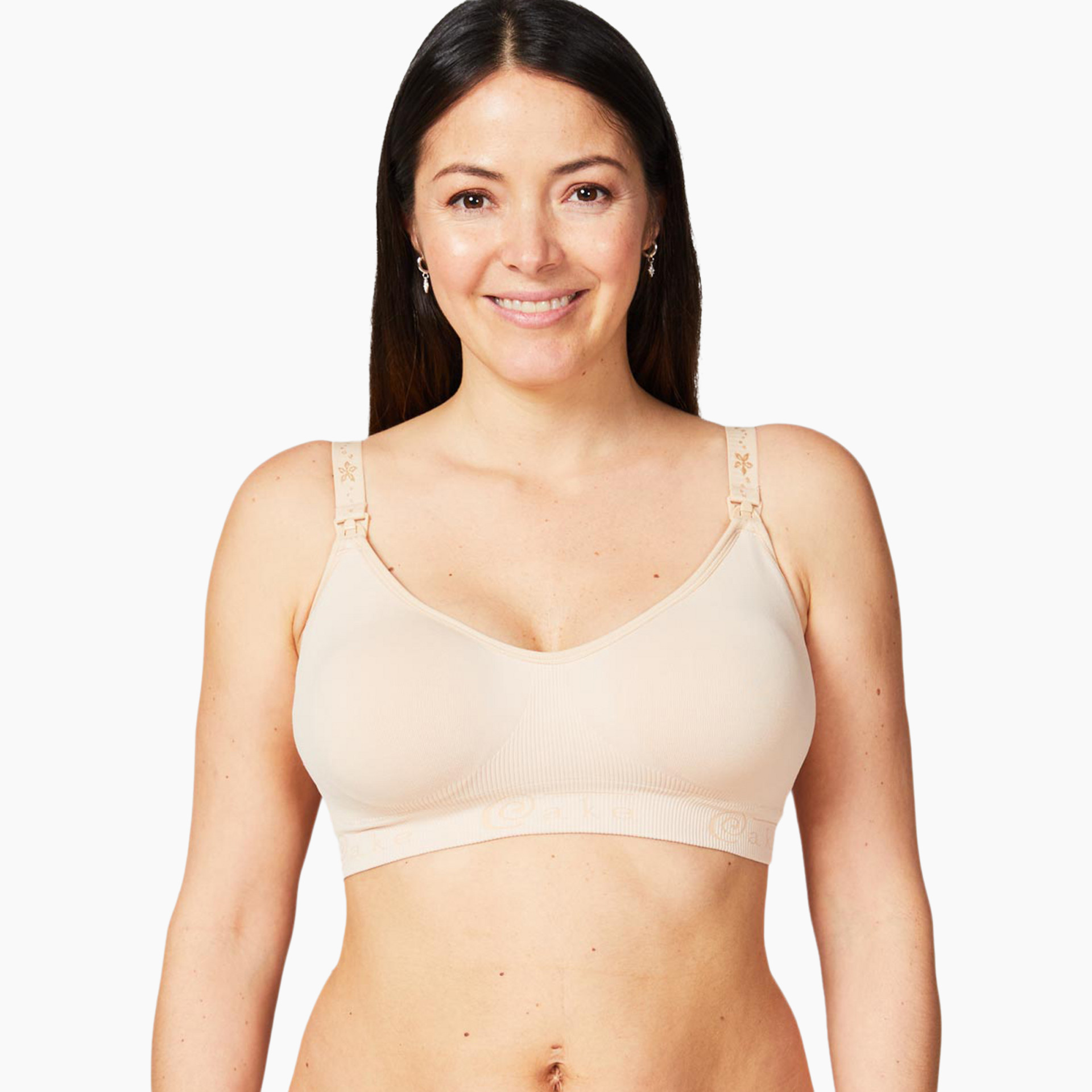 Cake Maternity Women's Maternity and Nursing Rock Candy Luxury Seamless  Contour Bra (with removable pads), Choc Brown, Small 